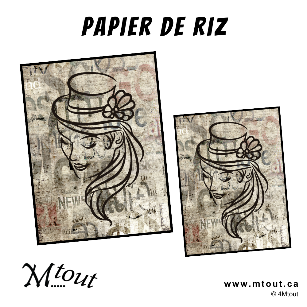 Feuille de papier de riz