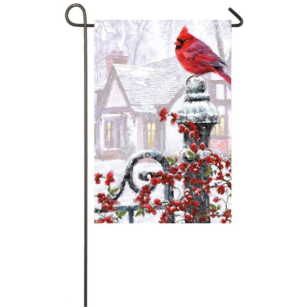 Drapeau décoratif cardinaux d'hiver - Drapeaux décoratifs - Briarwood lane